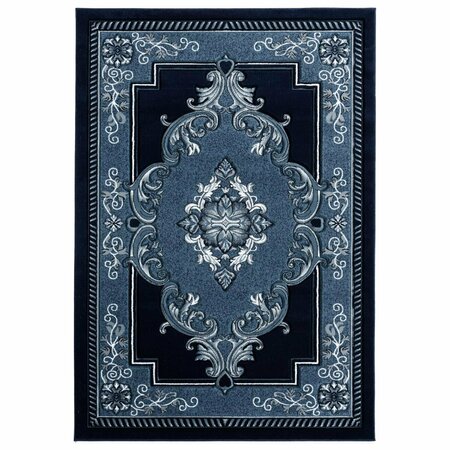 UNITED WEAVERS OF AMERICA 1 ft. 10 in. x 2 ft. 8 in. Bristol Fallon Navy Rectangle Accent Rug 2050 10564 24